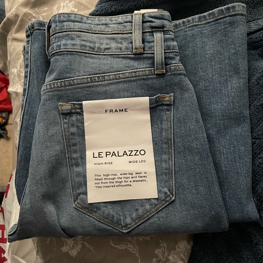 Frame le palazzo jean pants